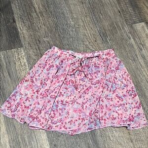 Girls 2 Ballet skirts pink floral, black